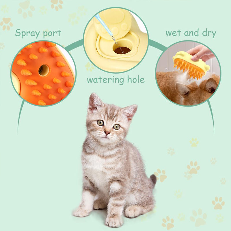 3-in-1 Steam Cat Brush